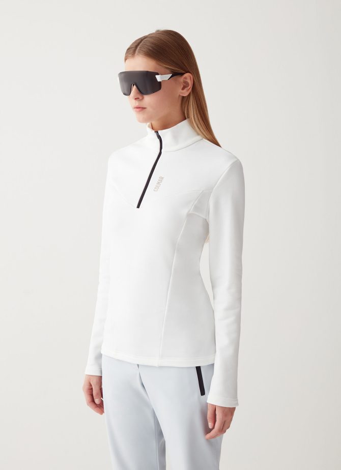 Stretch fleece half-zip ski sweatshirt