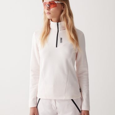 Stretch fleece half-zip ski sweatshirt