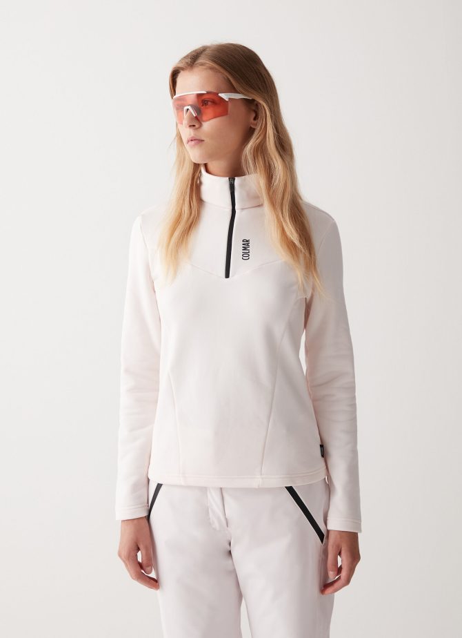 Stretch fleece half-zip ski sweatshirt