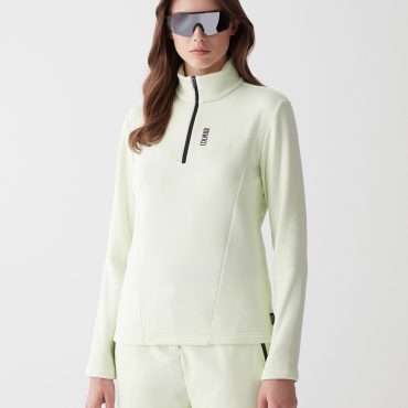 Stretch fleece half-zip ski sweatshirt