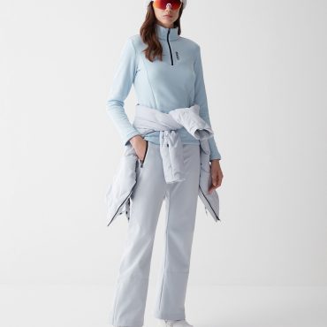 Stretch fleece half-zip ski sweatshirt