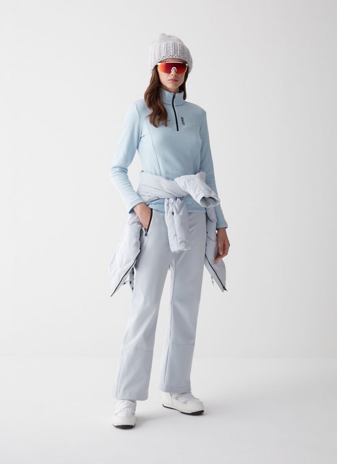Stretch fleece half-zip ski sweatshirt