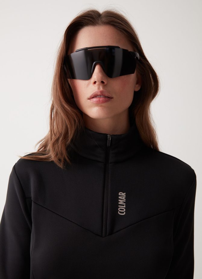 Stretch fleece half-zip ski sweatshirt