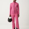 Stretch fleece full zip ski sweatshirt