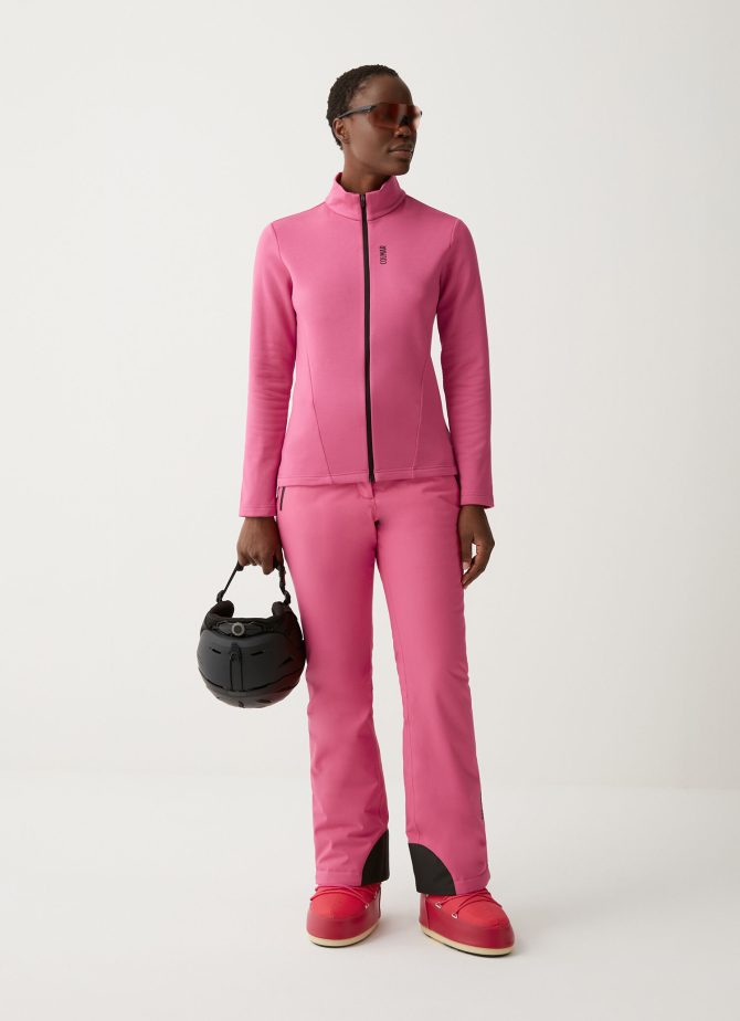 Stretch fleece full zip ski sweatshirt