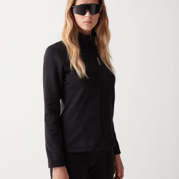 Stretch fleece full zip ski sweatshirt