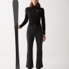 Stretch thermal ski sweater with half zip