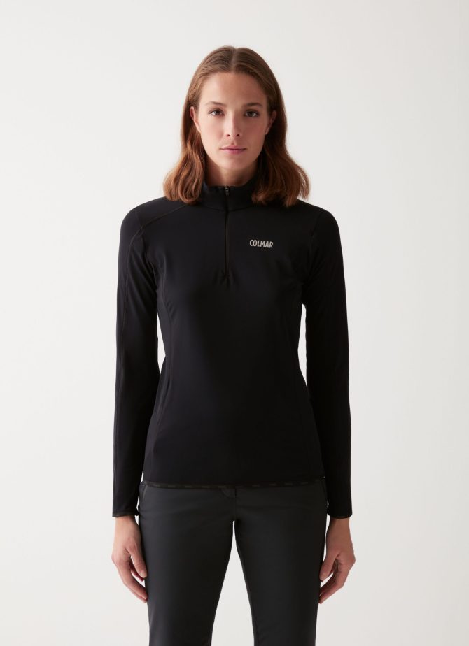 Stretch thermal ski sweater with half zip - Image 2