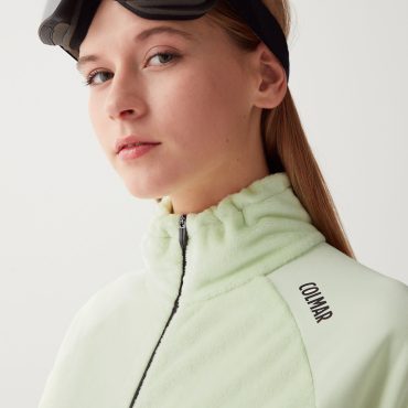 Full-zip ski sweatshirt with plush insert
