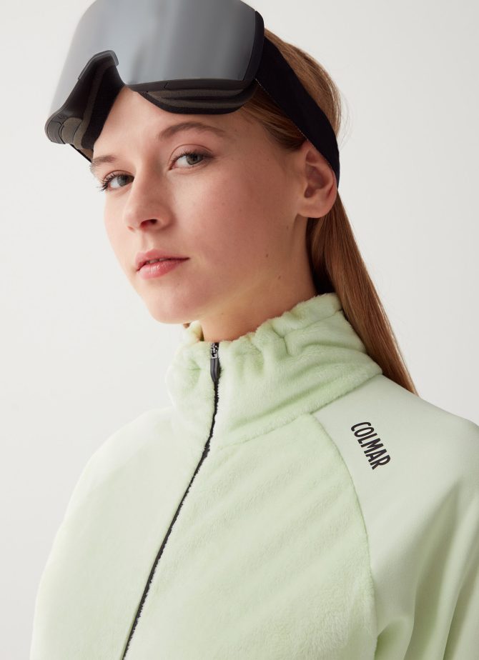 Full-zip ski sweatshirt with plush insert