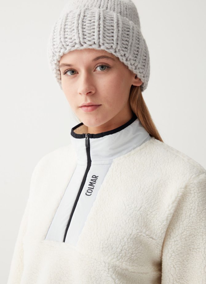 Teddy-effect thermal ski sweatshirt with half-zip - Image 2