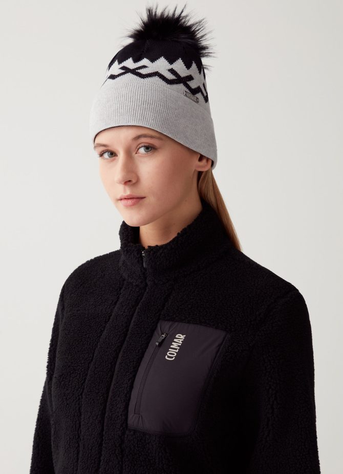 Full-zip ski sweatshirt in teddy-effect fleece - Image 2