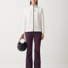 Full-zip ski sweatshirt with patch pockets