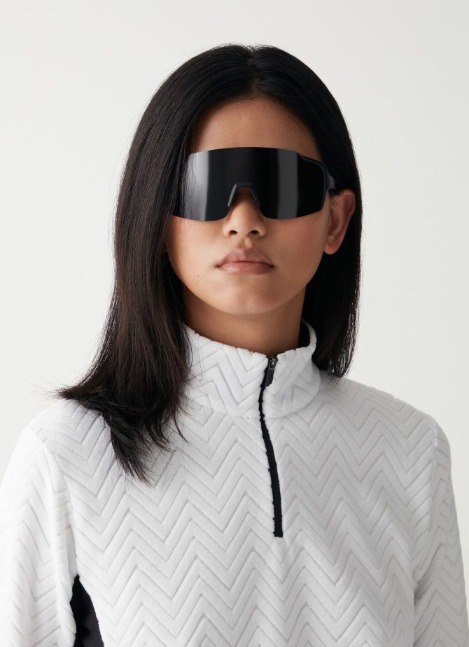 Half-zip ski sweatshirt with solid-colour sides - Image 3