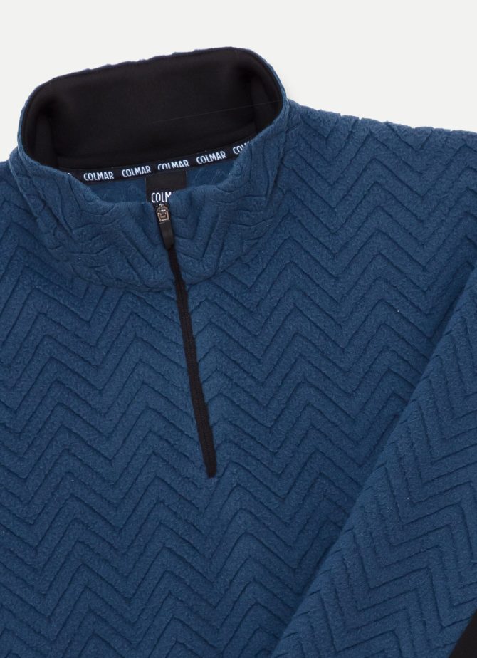 Half-zip ski sweatshirt with solid-colour sides - Image 6