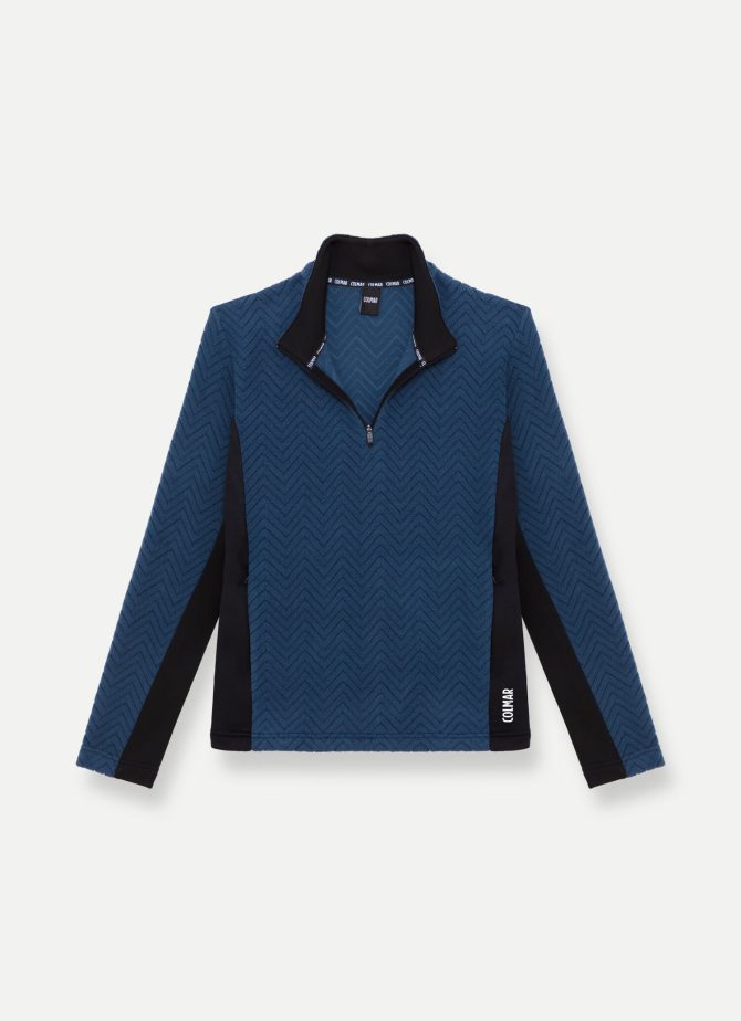 Half-zip ski sweatshirt with solid-colour sides - Image 4
