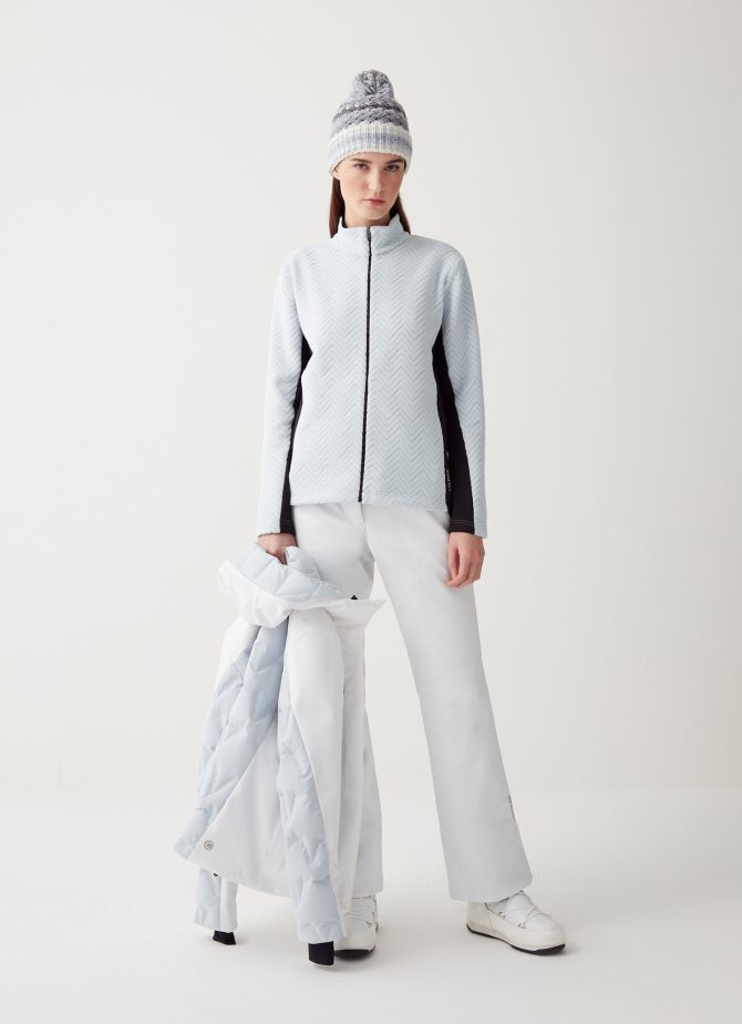 Full-zip ski sweatshirt with solid-colour sides - Image 3