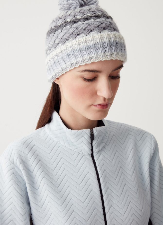 Full-zip ski sweatshirt with solid-colour sides - Image 2
