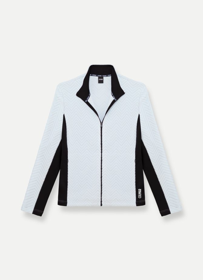 Full-zip ski sweatshirt with solid-colour sides - Image 4