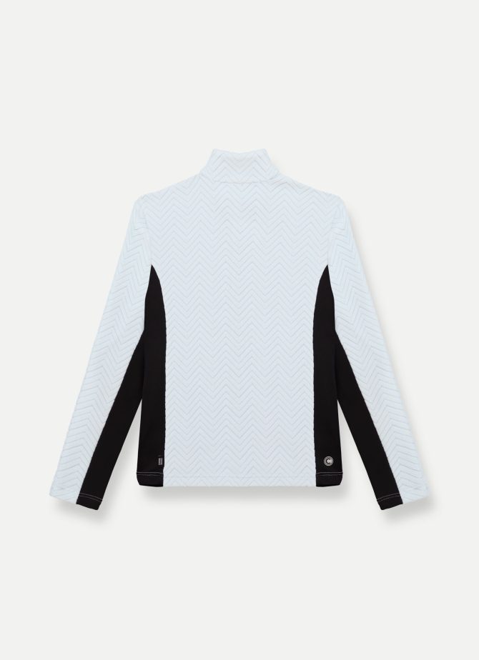 Full-zip ski sweatshirt with solid-colour sides - Image 5