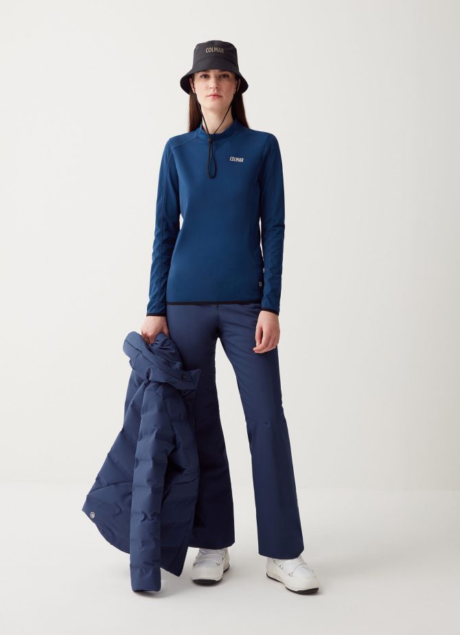 Stretch thermal ski sweatshirt with high neck - Image 3
