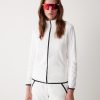 Full zip ski sweatshirt in plush-effect fleece