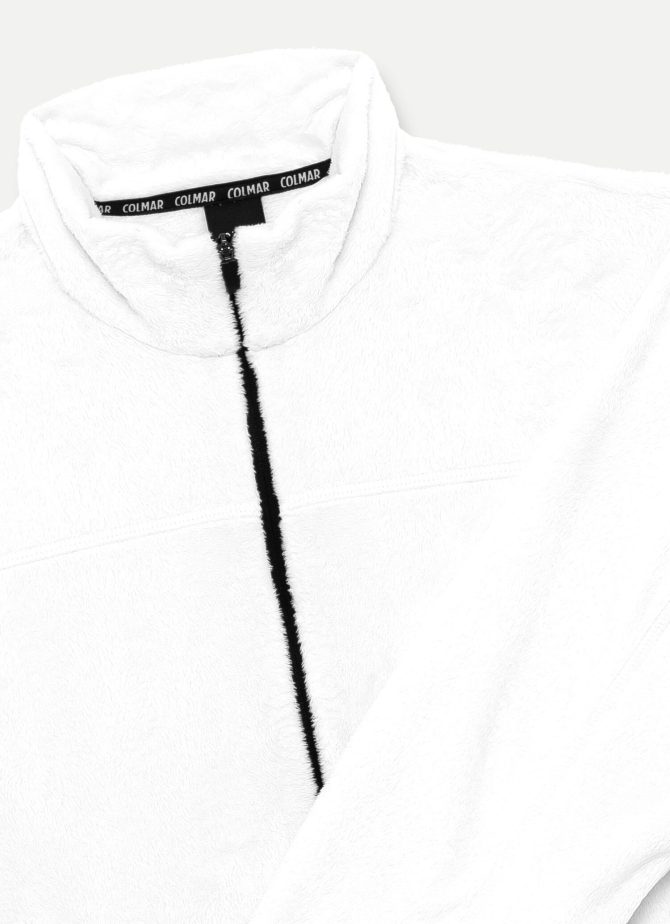 Full zip ski sweatshirt in plush-effect fleece - Image 6