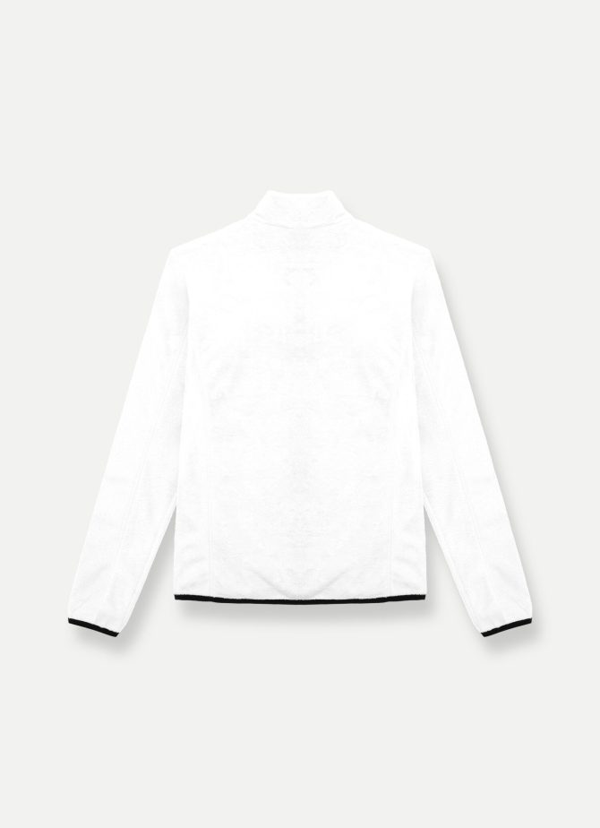 Full zip ski sweatshirt in plush-effect fleece - Image 5
