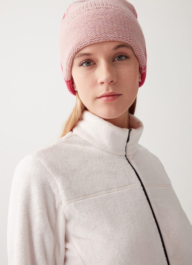 Full zip ski sweatshirt in plush-effect fleece - Image 3