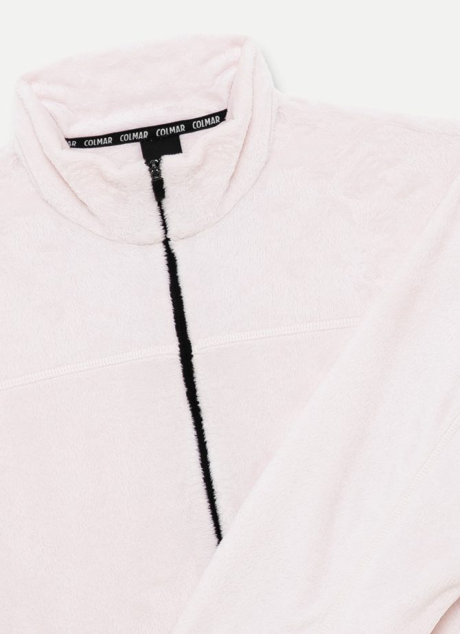 Full zip ski sweatshirt in plush-effect fleece - Image 6