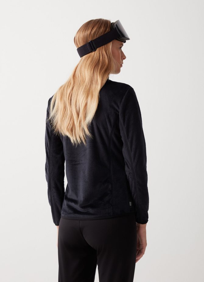 Full zip ski sweatshirt in plush-effect fleece - Image 3