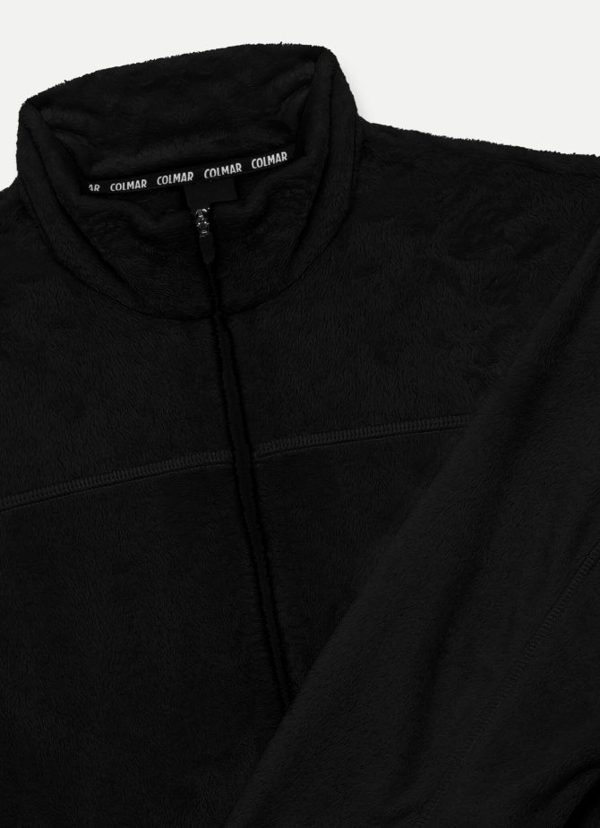 Full zip ski sweatshirt in plush-effect fleece - Image 6