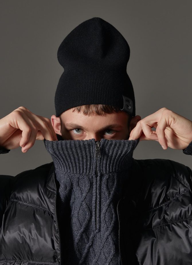 Unisex hat in wool blend - Image 2