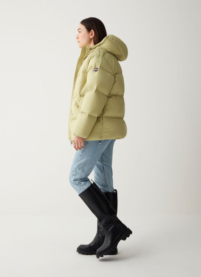 Oversized down jacket with fixed hood - Image 2