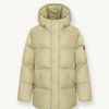 Oversized down jacket with fixed hood - Image 4