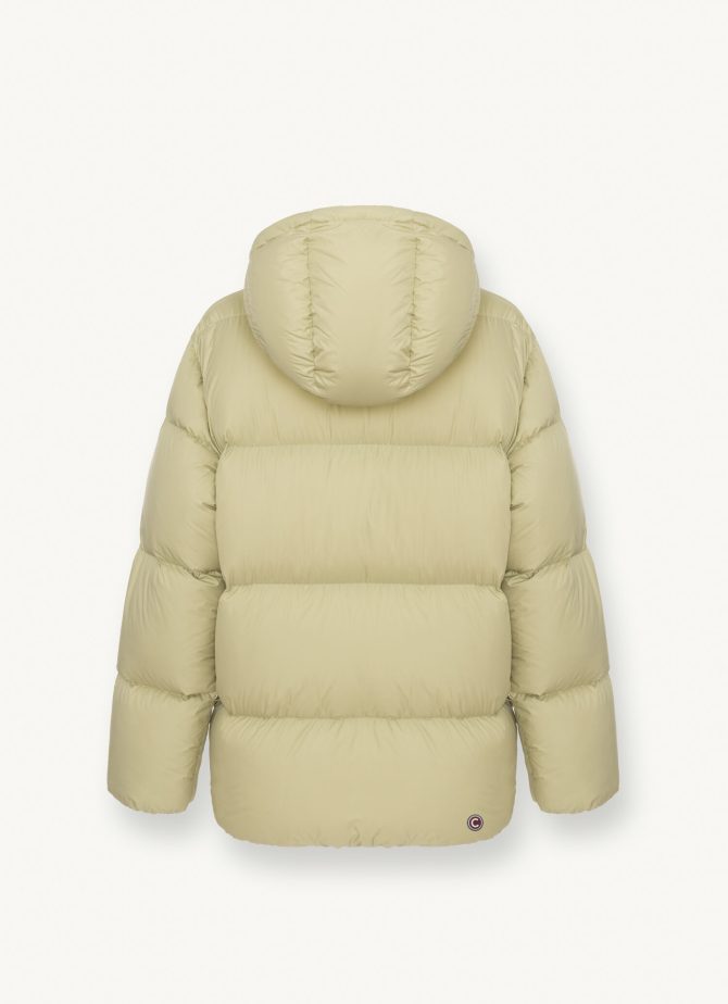 Oversized down jacket with fixed hood - Image 5