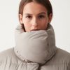 Full-length oversize quilted down jacket with drawstring at the hem - Image 2