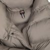 Full-length oversize quilted down jacket with drawstring at the hem - Image 6