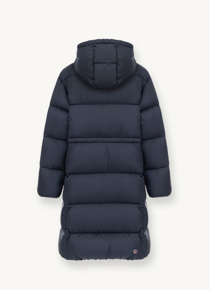 Full-length oversize quilted down jacket with internal drawstring - Image 5