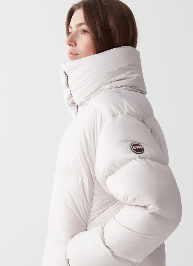 Oversize down jacket with drawstring at the bottom - Image 3
