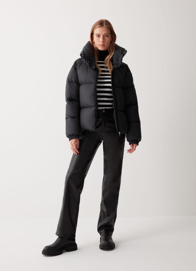 Oversize down jacket with drawstring at the bottom - Image 2