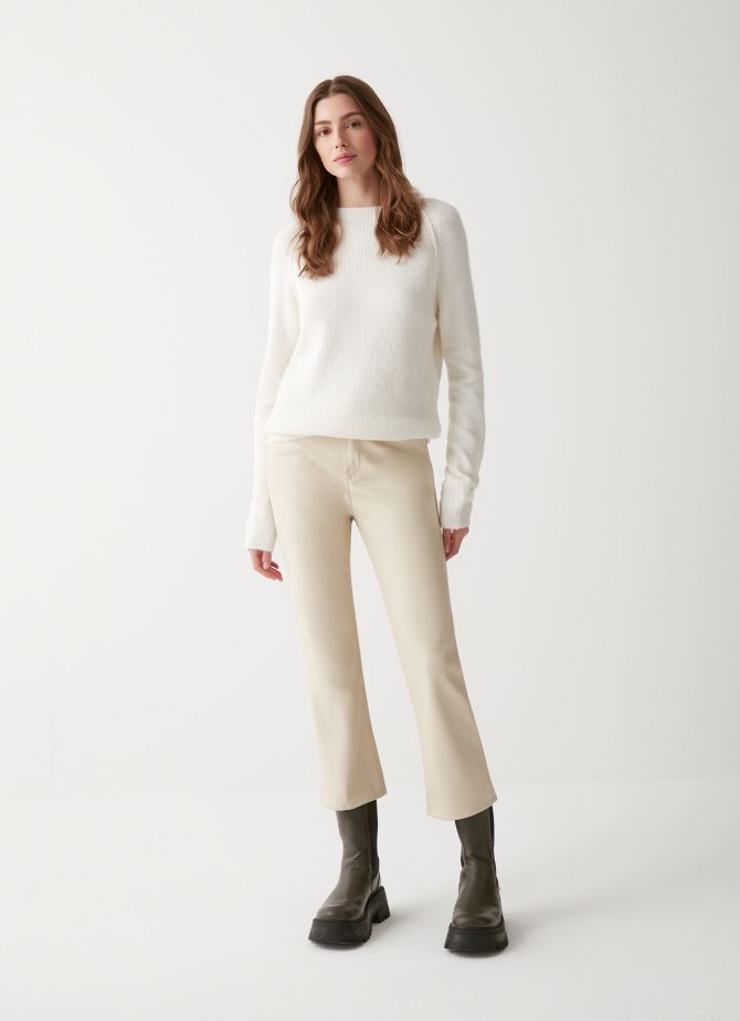 Volcano neck pullover in merino wool - Image 2