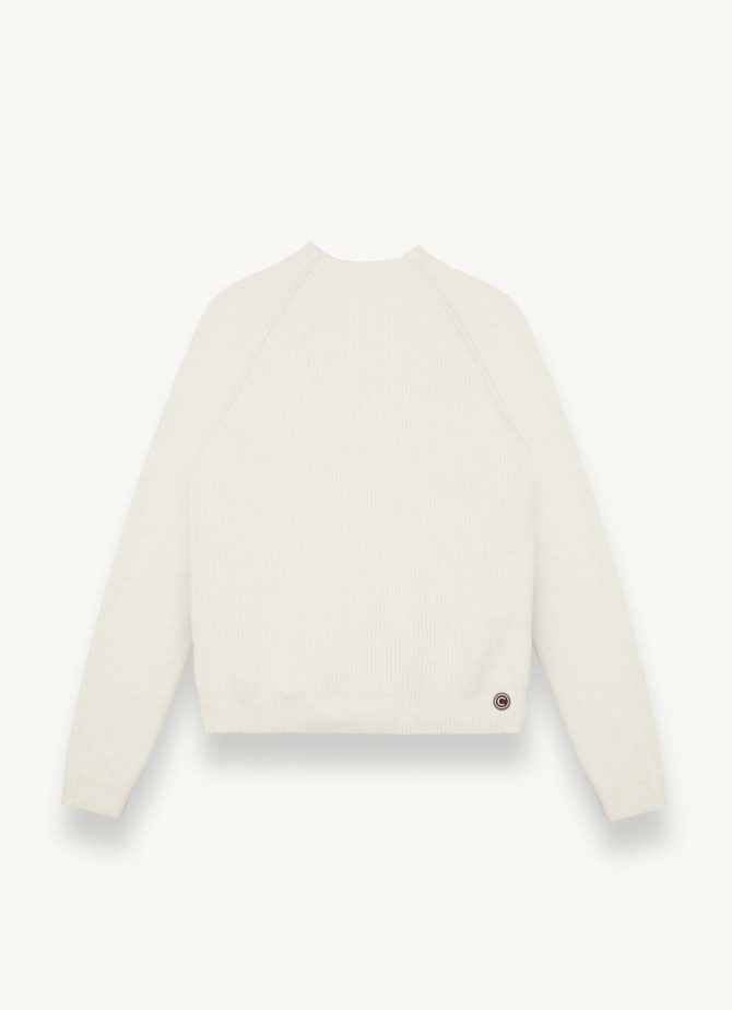 Volcano neck pullover in merino wool - Image 4