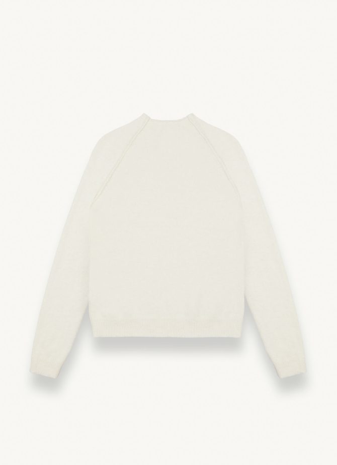 Volcano neck pullover in merino wool - Image 5