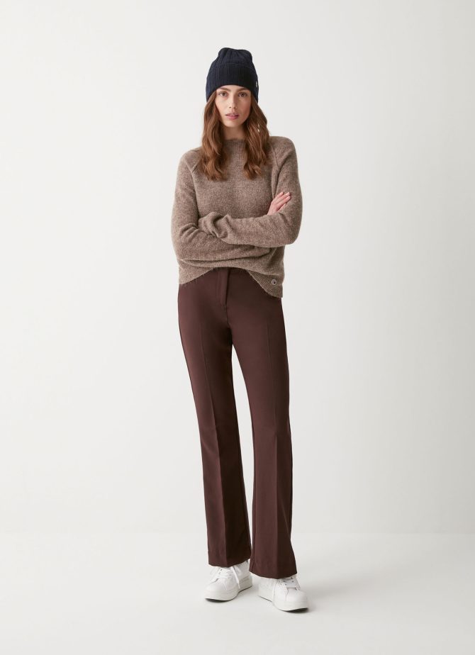 Volcano neck pullover in merino wool - Image 2