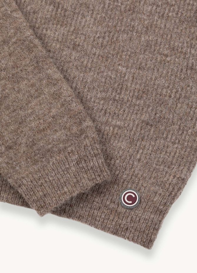 Volcano neck pullover in merino wool - Image 6