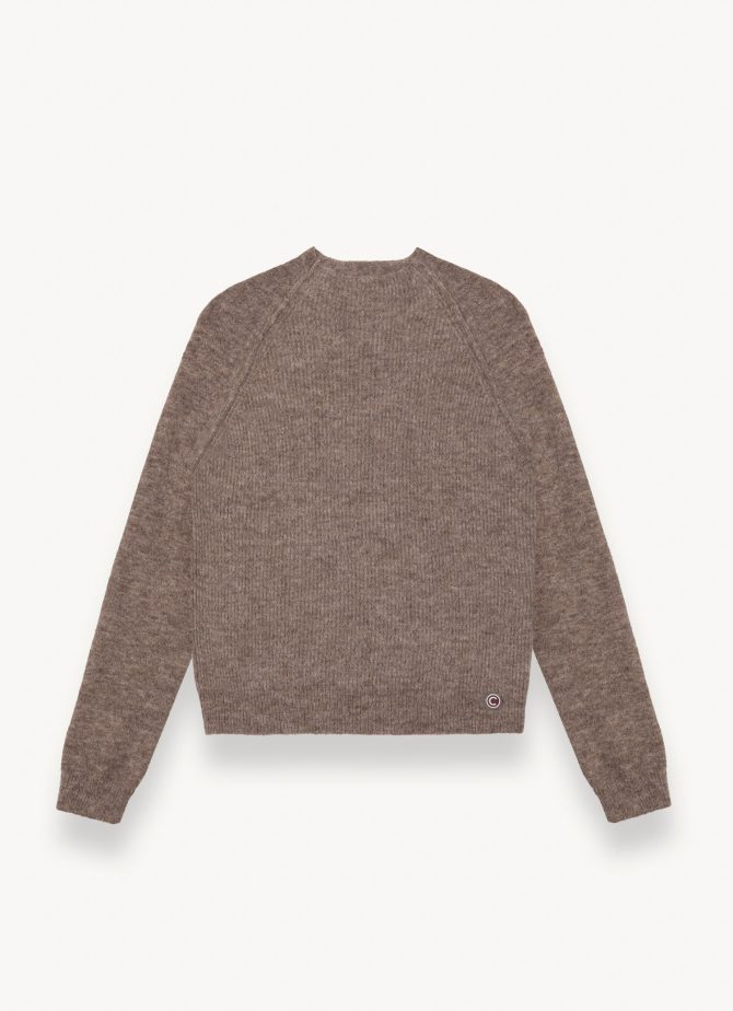 Volcano neck pullover in merino wool - Image 4