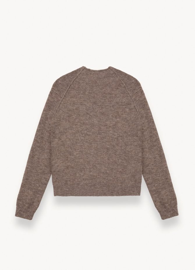 Volcano neck pullover in merino wool - Image 5