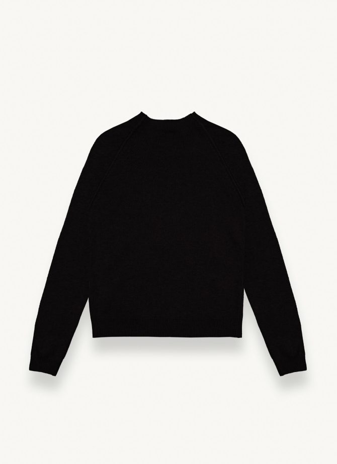 Volcano neck pullover in merino wool - Image 5