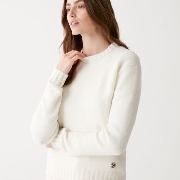 Crew-neck wool jumper